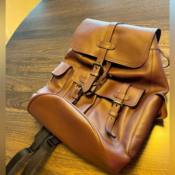 Coach Leather Backpack New w/Tags Original COACH leather backpack, New With Tags, Chocolate  main image 4